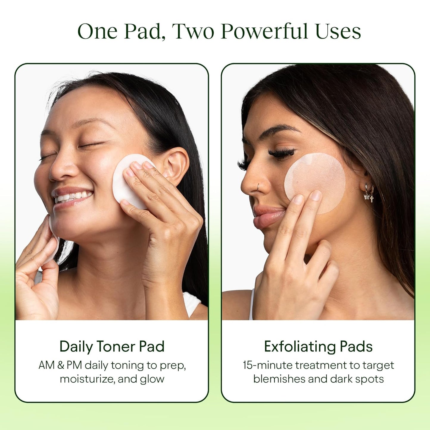 JiYu Toning Polish Pads - Korean Skincare for Dark Spots, Wrinkles & Dull Skin